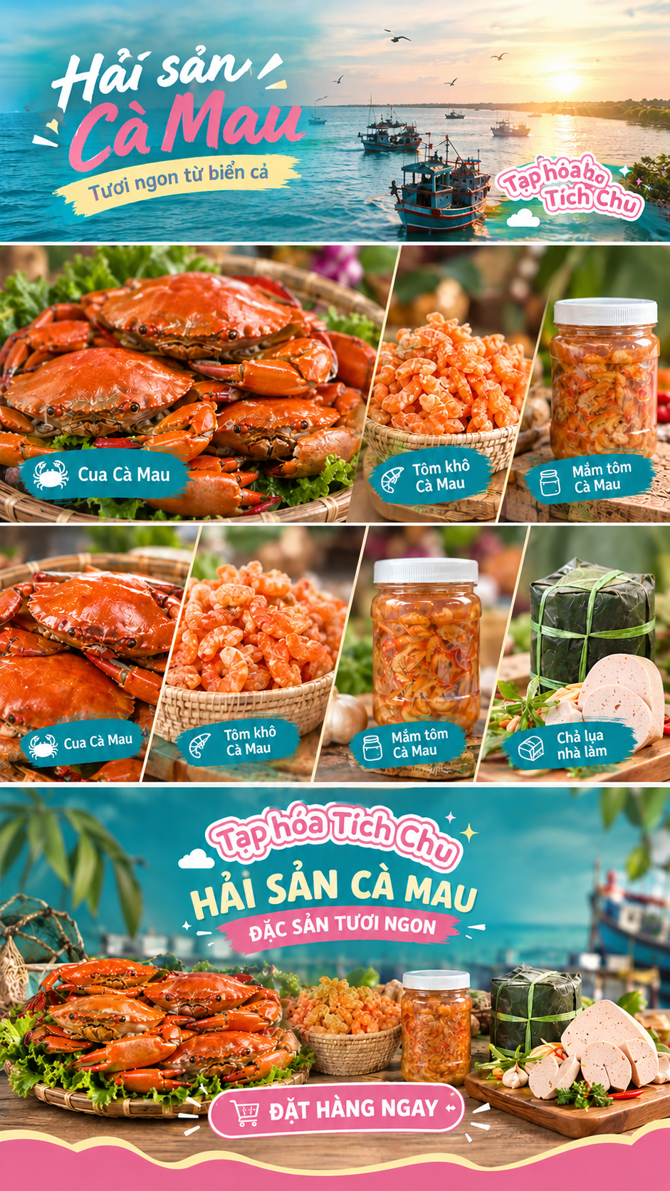 Hải Sản Cà Mau - Tạp Hóa Tích Chu